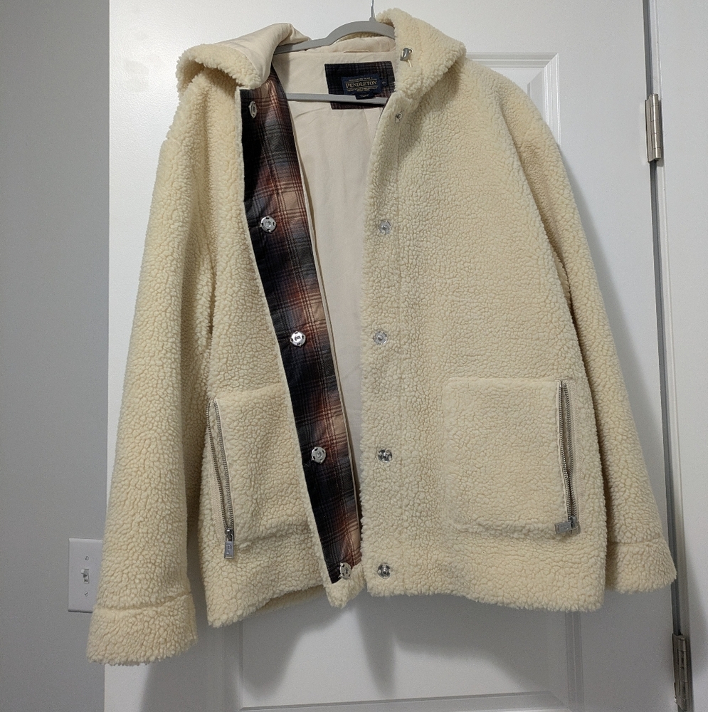 Pendleton Sherpa Snap Button Coat - image 4